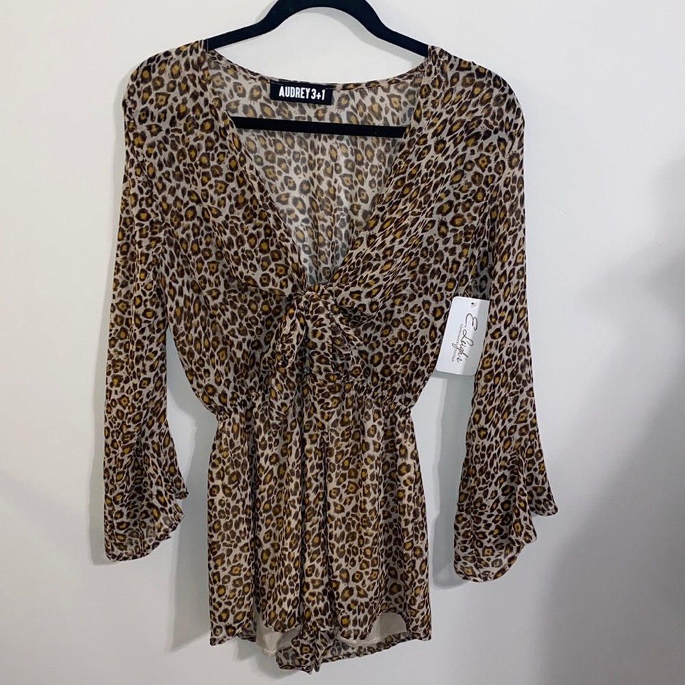 Romper, cheetah print from a local boutique!